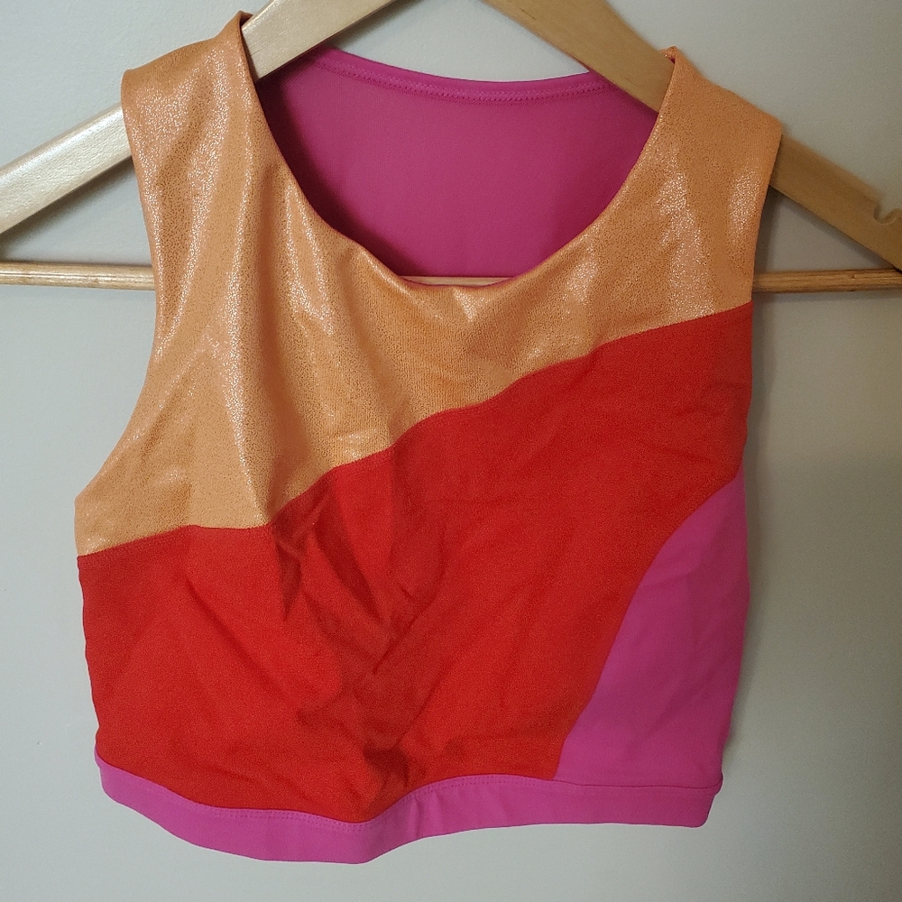Colorblock Crop Top